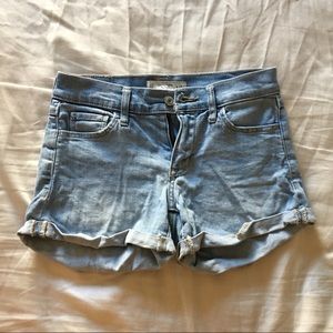 Abercrombie light wash Jean Shorts